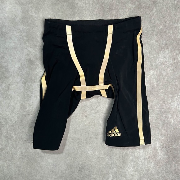 adidas Adizero Men's 24 FS JM Freestyle Jammer Tech Suit Swimsuit EK1328 BLK - Picture 1 of 10
